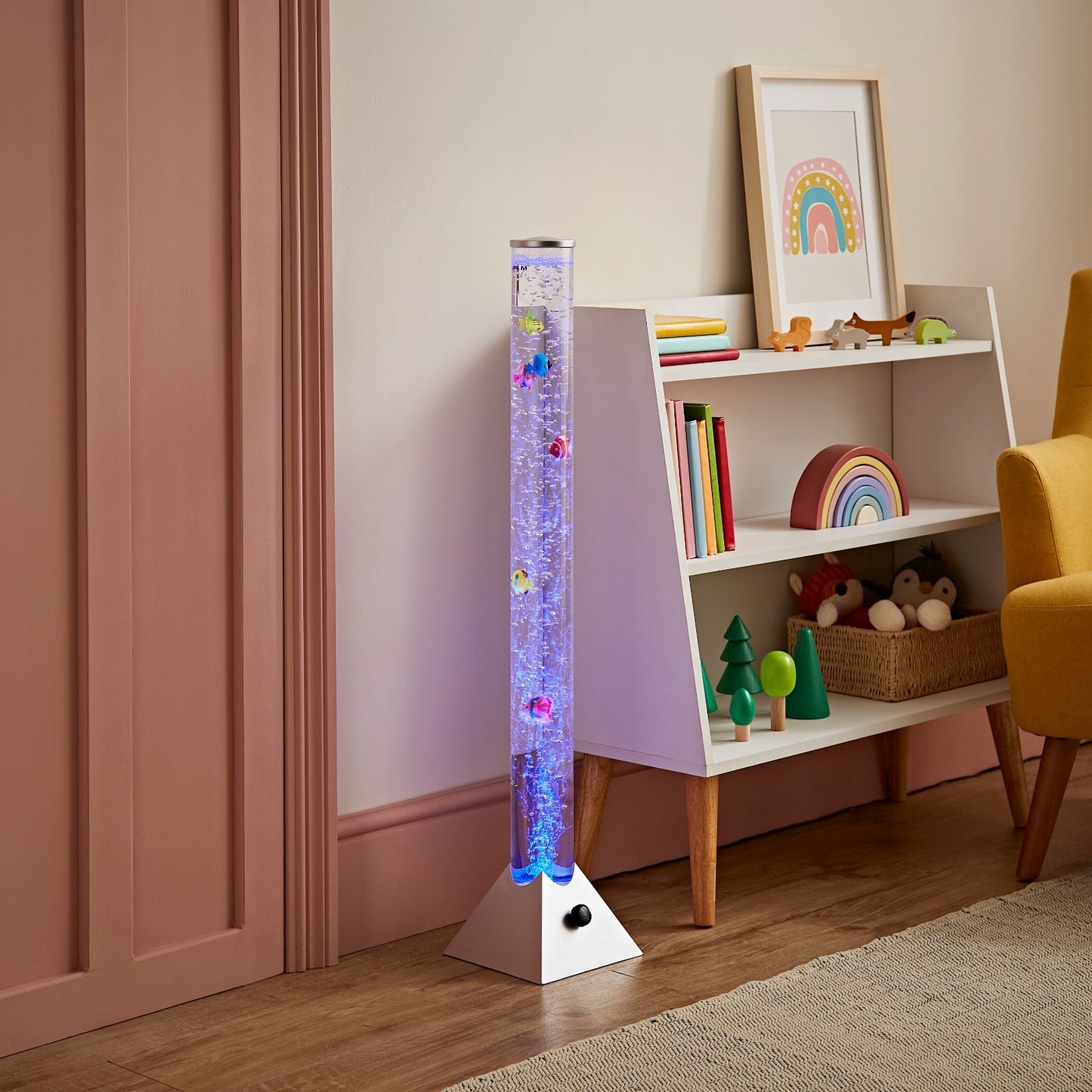 LED Bubble Lamp Novelty Light Colour Changing Tower Tube Sensory RGB Lighting