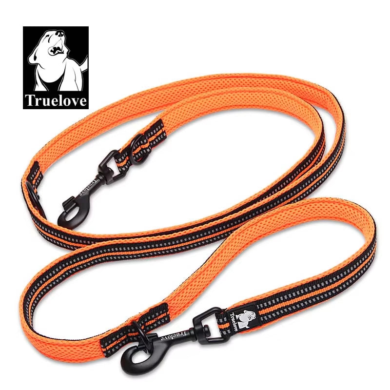 7 in 1 Multi-Purpose Adjustable Dog Lead Hand Free Pet Training Leash Reflective Dog Leash Walk 2 Dogs Harness TLL2411