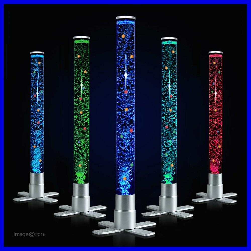 LED Bubble Lamp Novelty Light Colour Changing Tower Tube Sensory RGB Lighting