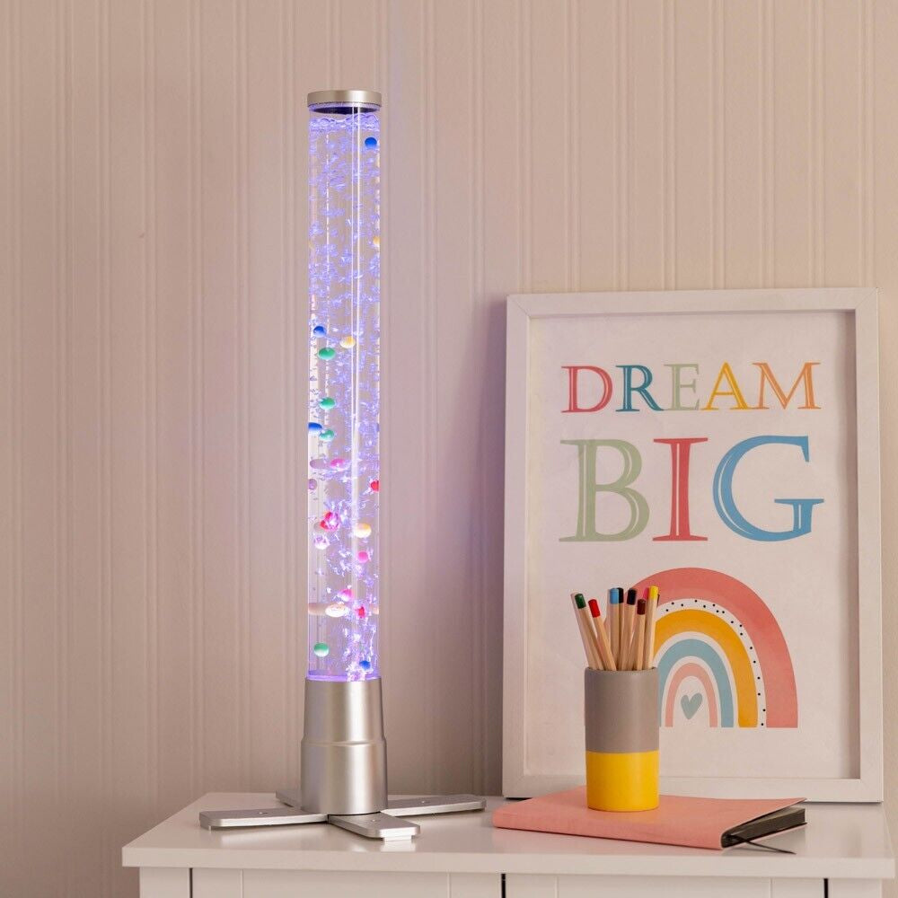 LED Bubble Lamp Novelty Light Colour Changing Tower Tube Sensory RGB Lighting