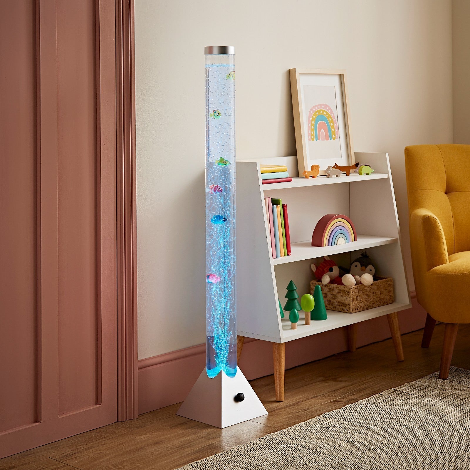 LED Bubble Lamp Novelty Light Colour Changing Tower Tube Sensory RGB Lighting