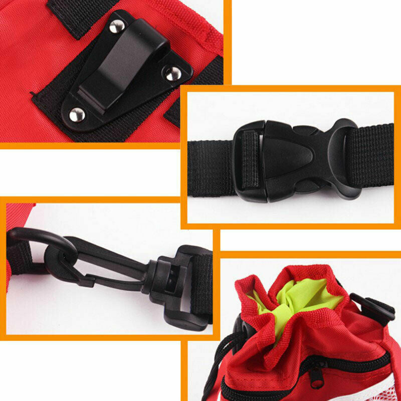 Dog Walking Training Obedience Treat Pouch Portable Pet Puppy Snack Belt Bag UK