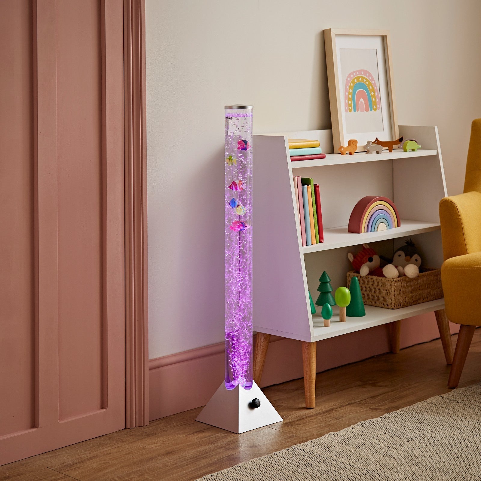 LED Bubble Lamp Novelty Light Colour Changing Tower Tube Sensory RGB Lighting