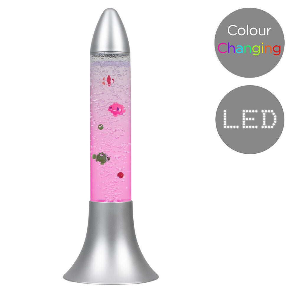 LED Bubble Lamp Novelty Light Colour Changing Tower Tube Sensory RGB Lighting