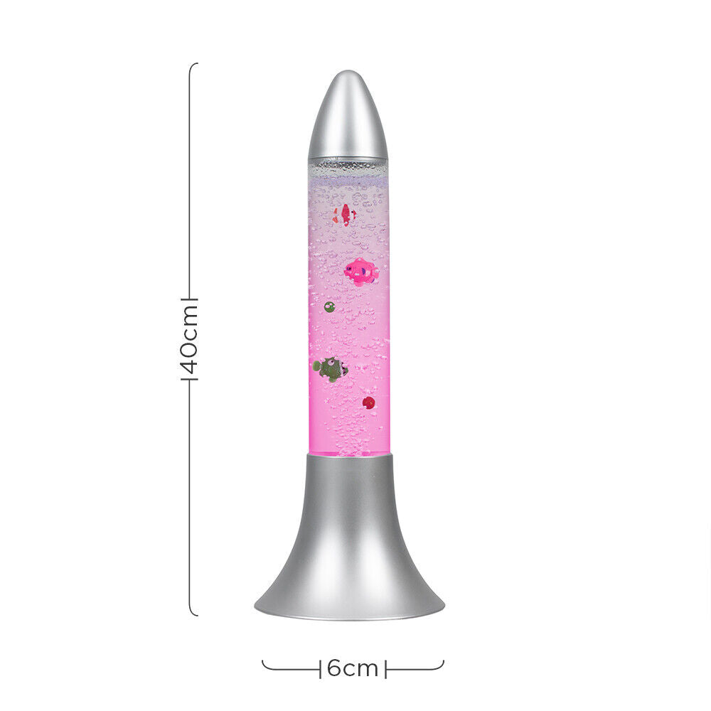 LED Bubble Lamp Novelty Light Colour Changing Tower Tube Sensory RGB Lighting