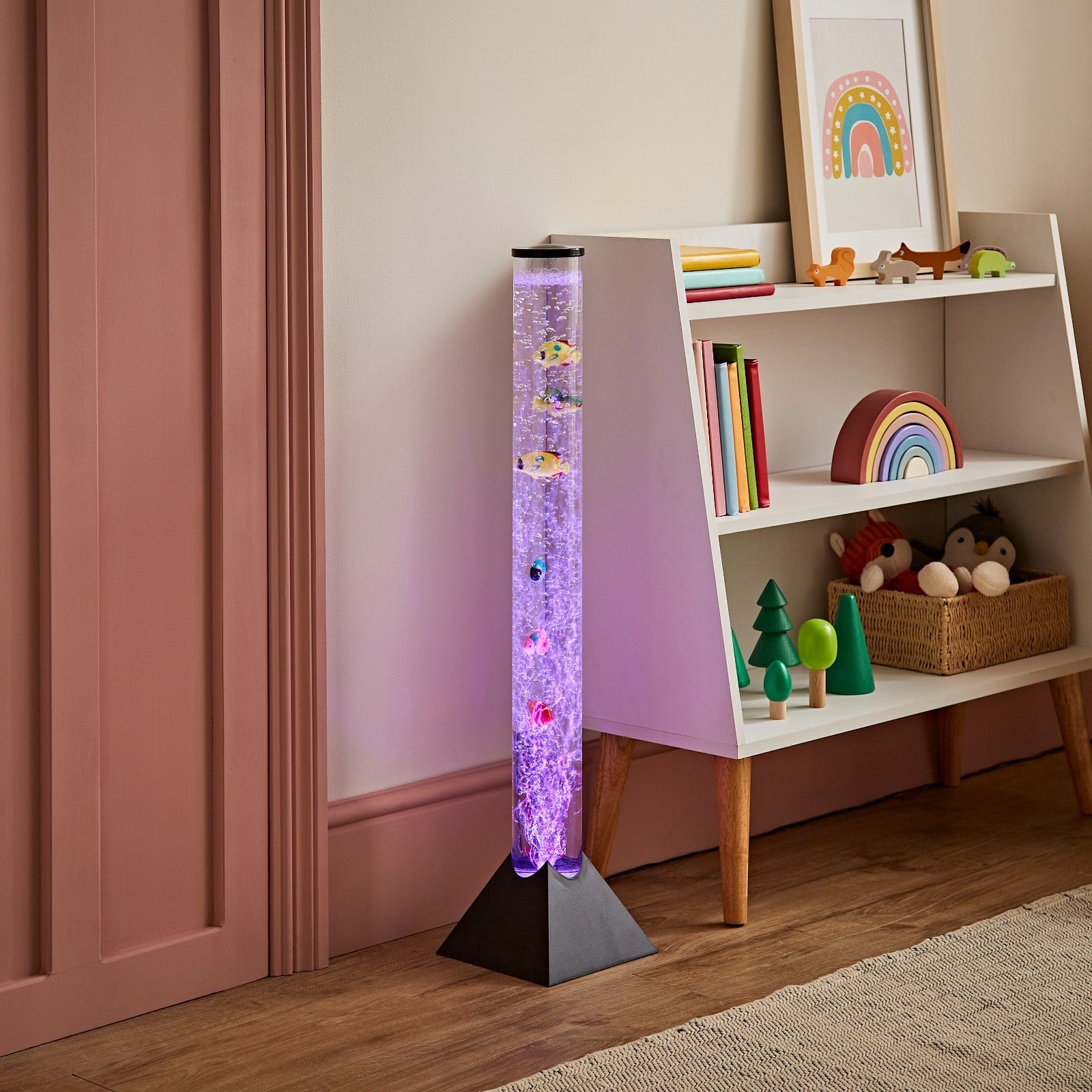 LED Bubble Lamp Novelty Light Colour Changing Tower Tube Sensory RGB Lighting