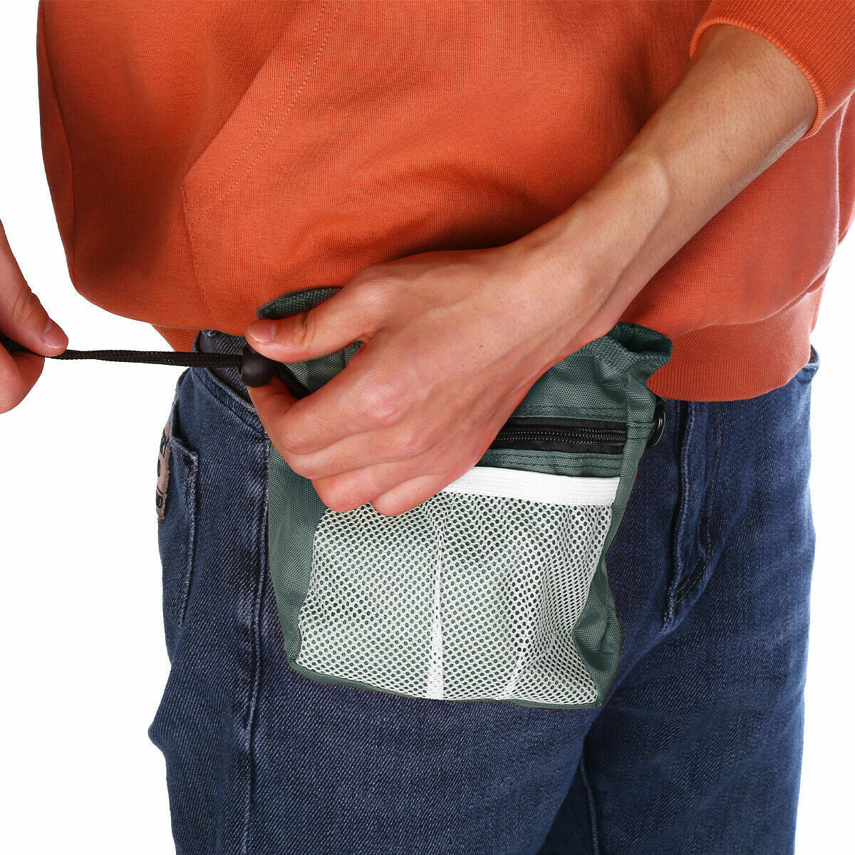 Dog Walking Training Obedience Treat Pouch Portable Pet Puppy Snack Belt Bag UK