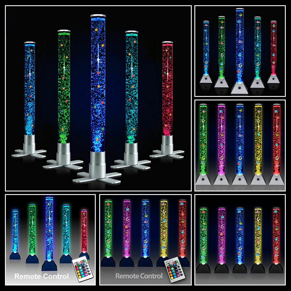 LED Bubble Lamp Novelty Light Colour Changing Tower Tube Sensory RGB Lighting