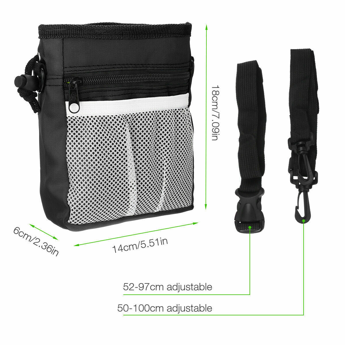 Dog Walking Training Obedience Treat Pouch Portable Pet Puppy Snack Belt Bag UK