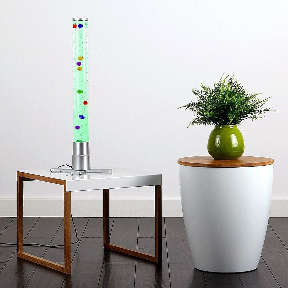 LED Bubble Lamp Novelty Light Colour Changing Tower Tube Sensory RGB Lighting