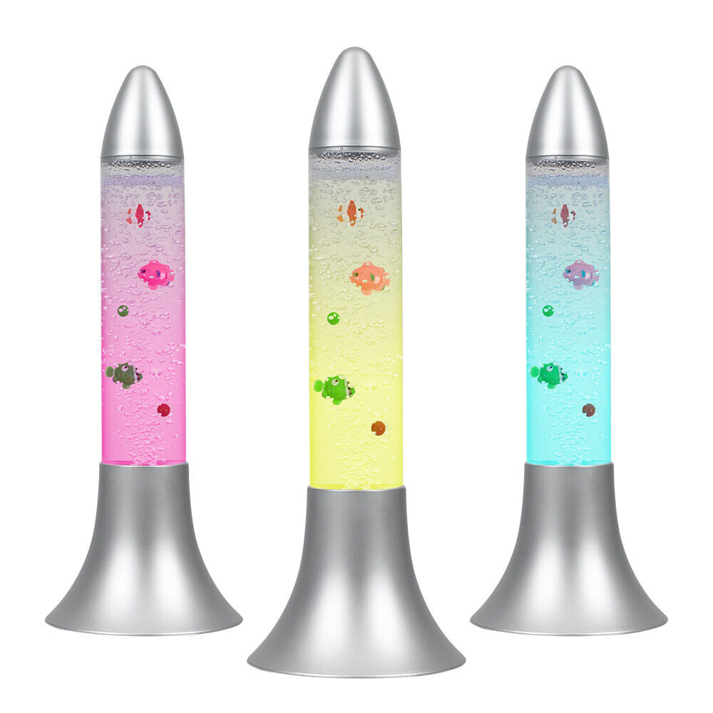 LED Bubble Lamp Novelty Light Colour Changing Tower Tube Sensory RGB Lighting