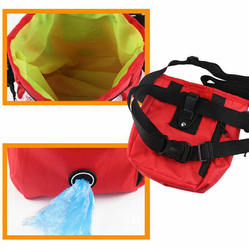 Dog Walking Training Obedience Treat Pouch Portable Pet Puppy Snack Belt Bag UK