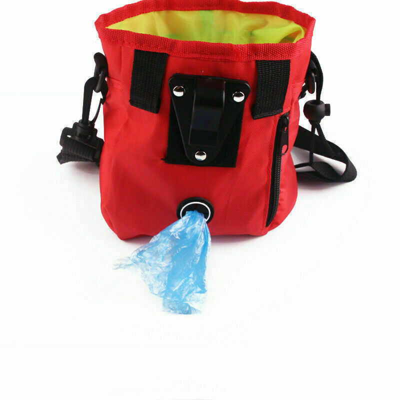 Dog Walking Training Obedience Treat Pouch Portable Pet Puppy Snack Belt Bag UK